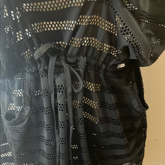 Calvin Klein Black Mesh Swim Coverup - Picture 7 of 8